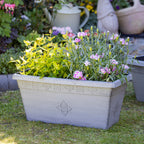 Vintage Floral Quatrefoil Window Box