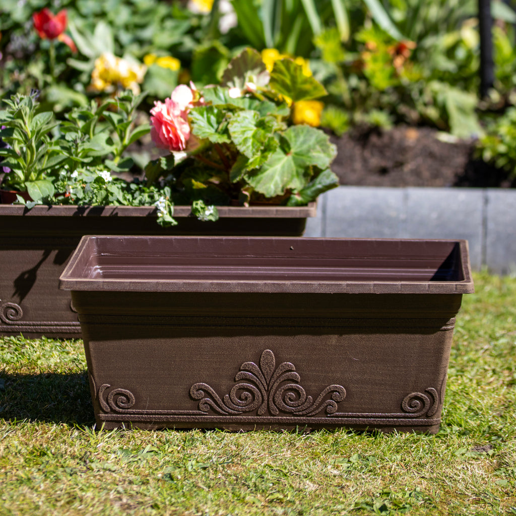 Brushed Butterscotch Laurel Window Box