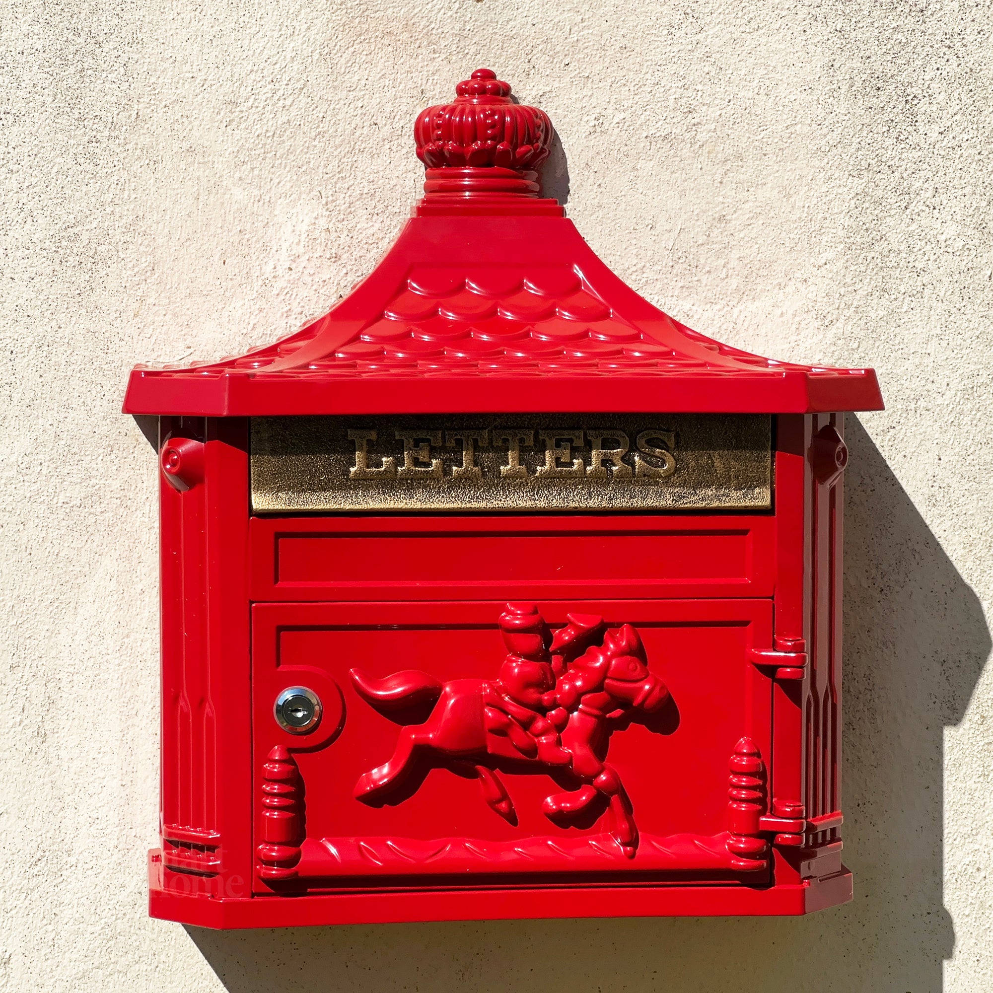 Victorian Glossy Red Post Box