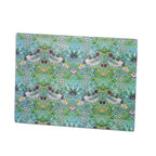 William Morris Teal Strawberry Thief Glass Worktop Saver
