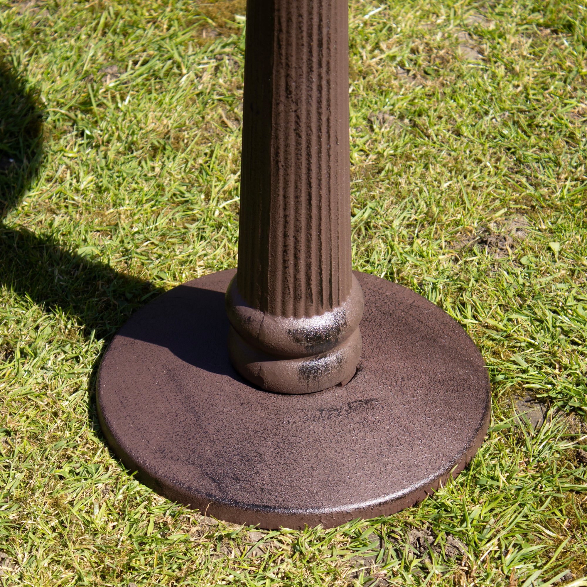 Extra Large Cast Iron Pillar Bird Bath / Feeder