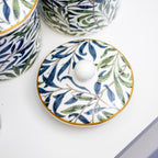 Set Of 3 William Morris Willow Bough Storage Jars