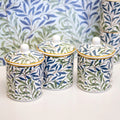 Set Of 3 William Morris Willow Bough Storage Jars