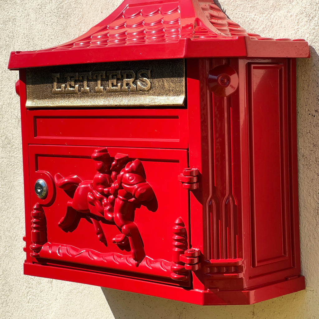 Victorian Glossy Red Post Box