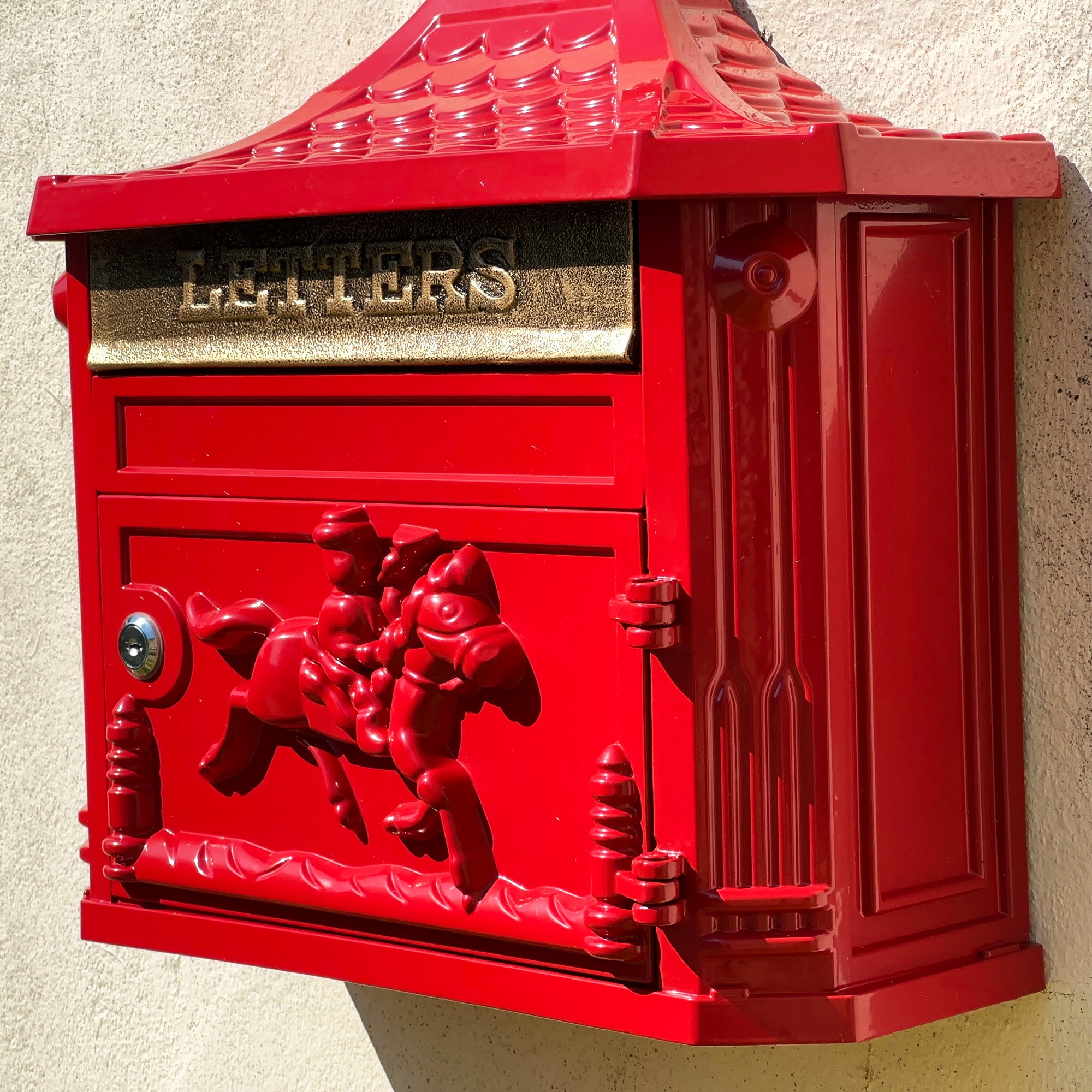 Victorian Glossy Red Post Box