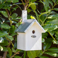 White And Silver Metal Roof Bird House