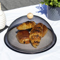 Black Mesh Food Cover With Beech Handle