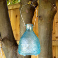 Blue Hobnail Glass Wasp Trap