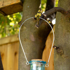 Blue Hobnail Glass Wasp Trap