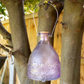 Purple Hobnail Glass Wasp Trap