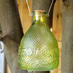 Green Hobnail Glass Wasp Trap