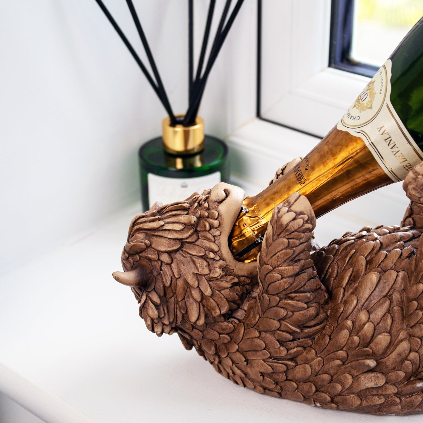 Drunken Highland Cow Wine Bottle Holder