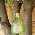Green Hobnail Glass Wasp Trap