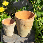Set Of 3 Aged Terracotta Plant Pots
