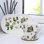 Green Fingers Mug Coaster And Tray Set