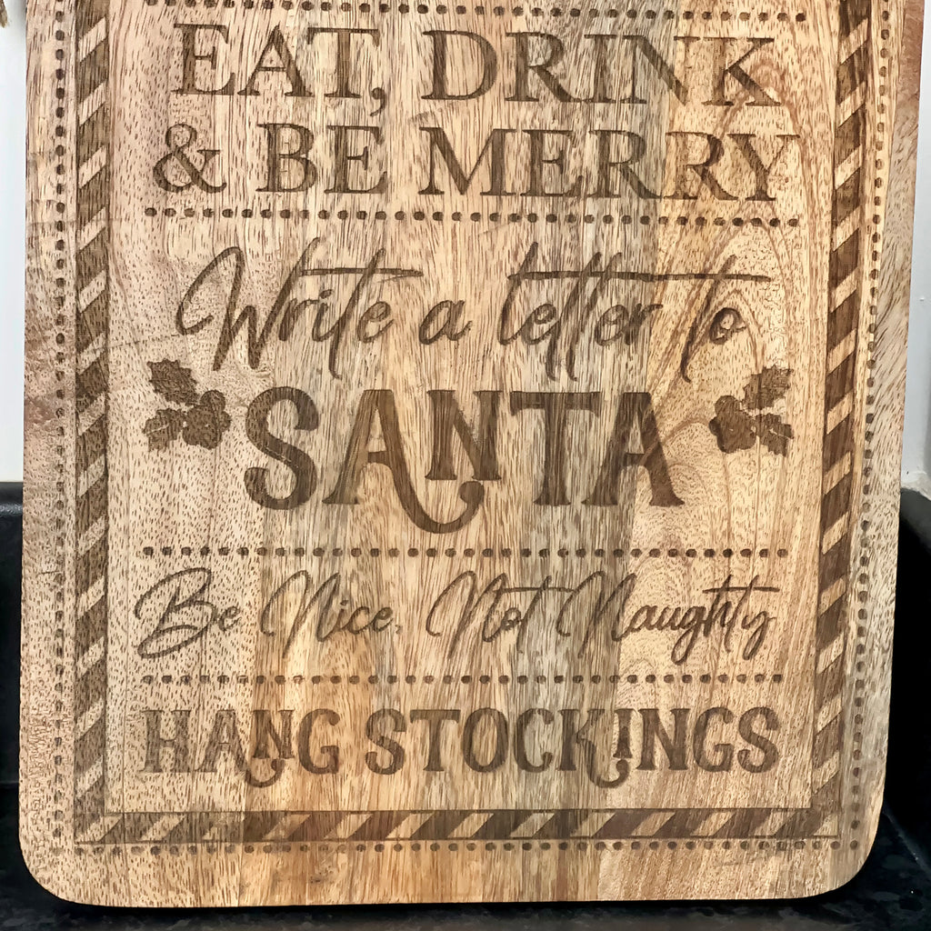 Weihnachtszeit-Servierbrett