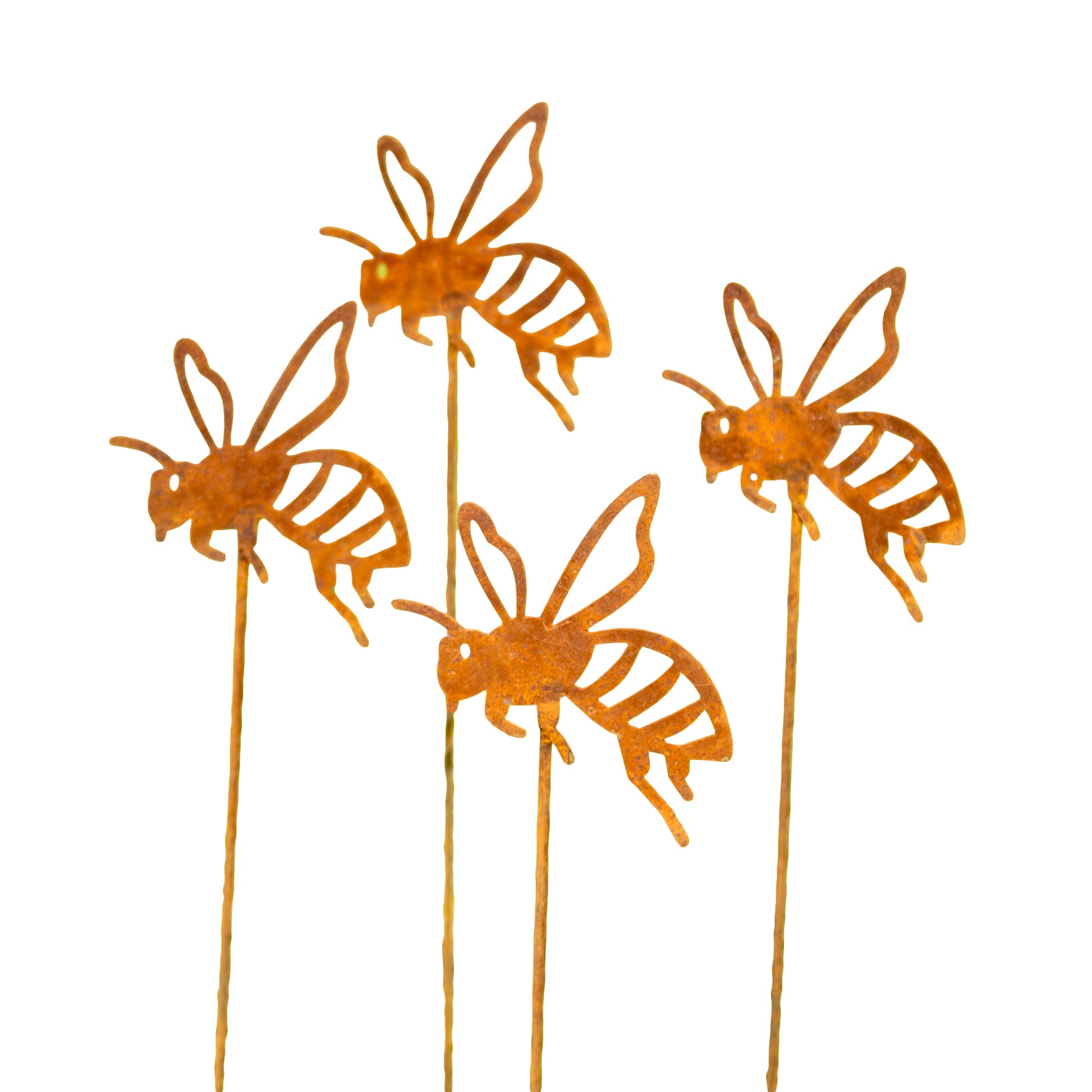Rusty Birds Nest Gartenstecker