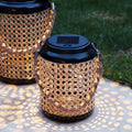 Metal Rattan Style Solar Lanterns