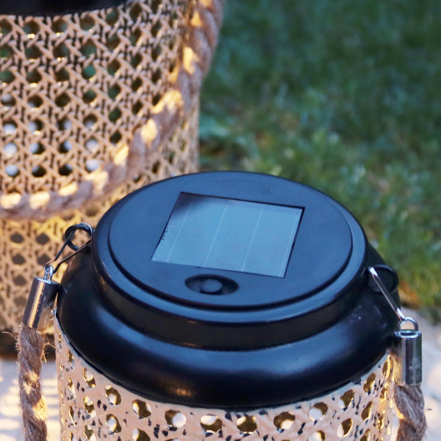 Metal Rattan Style Solar Lanterns