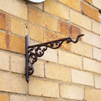 Heart Scroll Cast Iron Hanging Basket Bracket