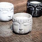 Citronella Buddha Cement Candles Set Of 3