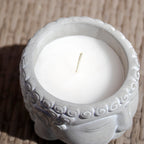Citronella Buddha Cement Candles Set Of 3