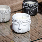 Citronella Buddha Cement Candles Set Of 3