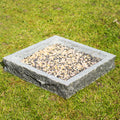 Large Square Granite Bird Bath