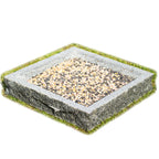 Large Square Granite Bird Bath