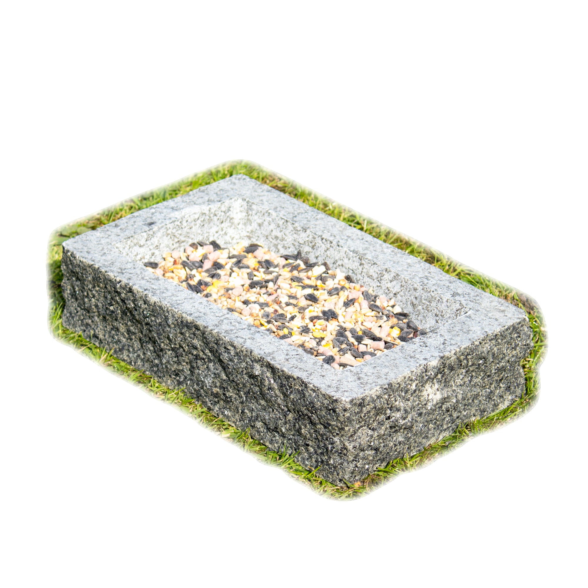 Rectangle Granite Bird Bath