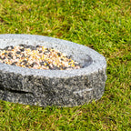 Oval Granite Bird Bath