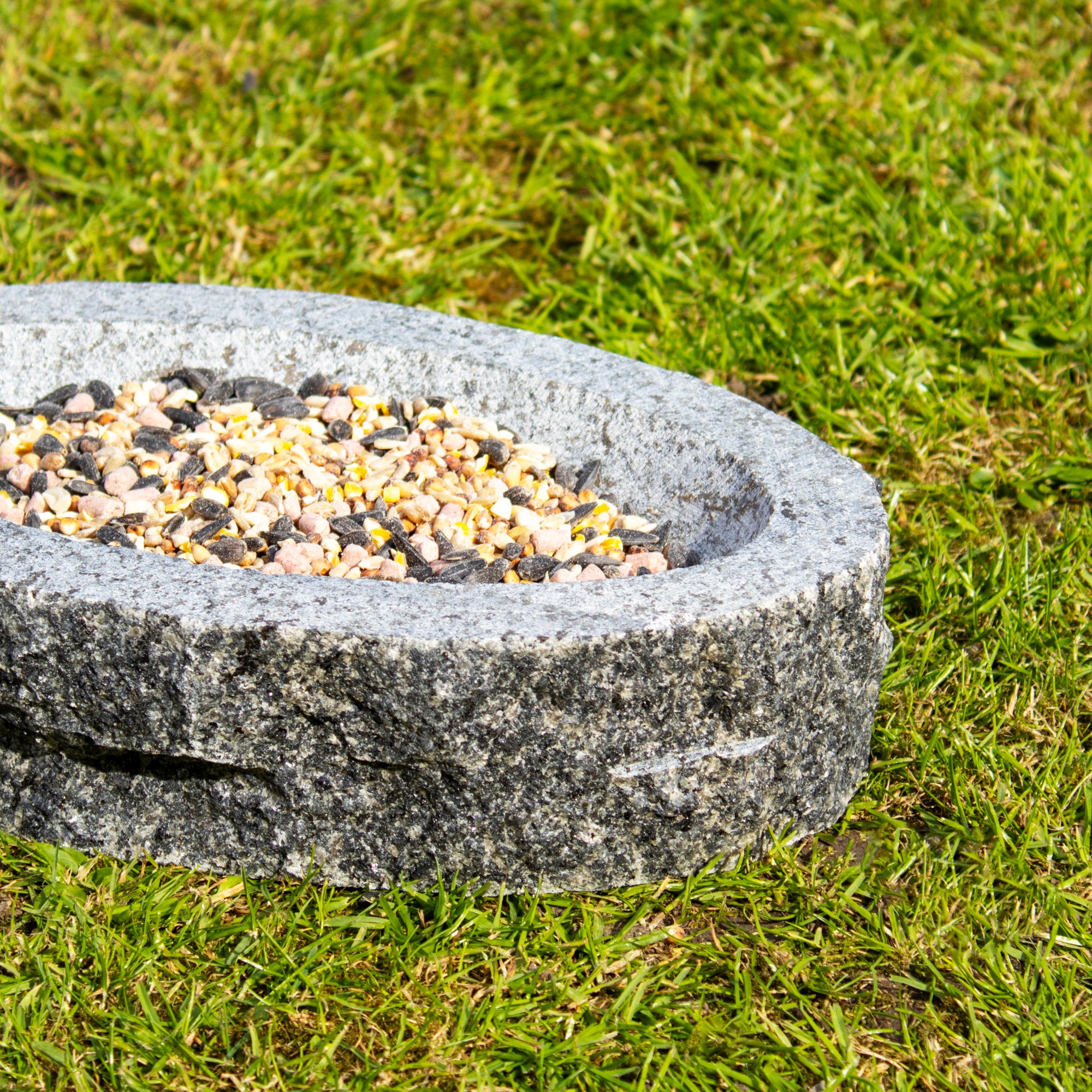 Oval Granite Bird Bath