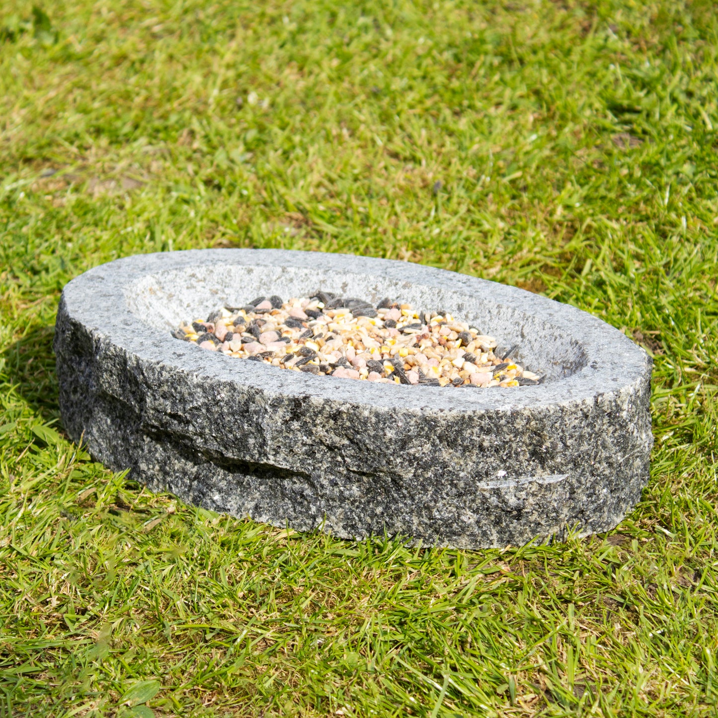 Oval Granite Bird Bath