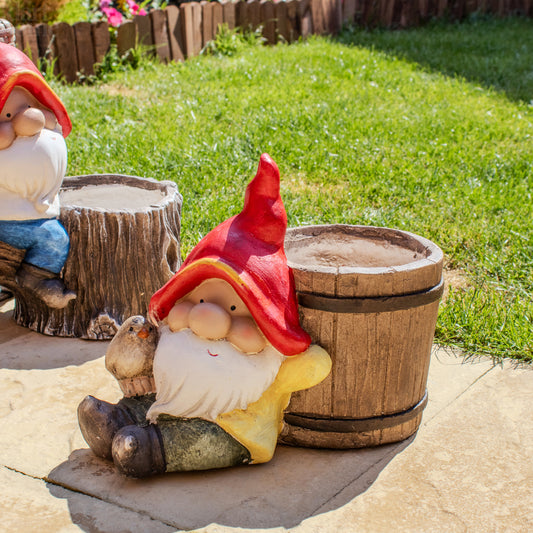 Gnome With Bucket Planter