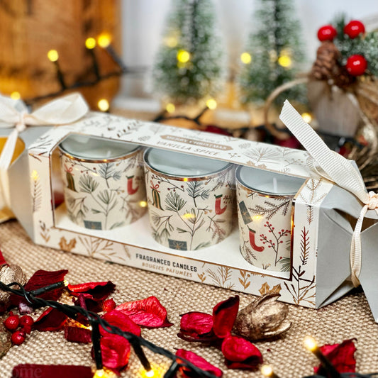 Christmas Cracker Scented Votive Candles Set