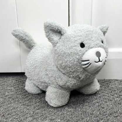 Grey Furry Cat Doorstop