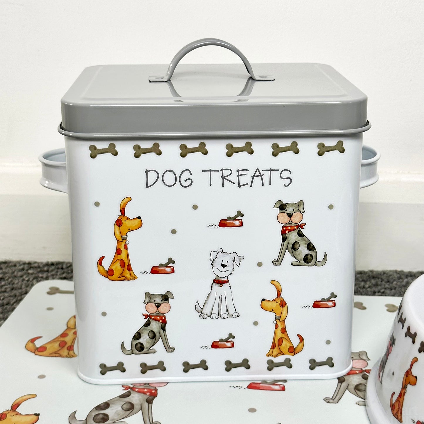 Puppy Crew Dog Treats Tin