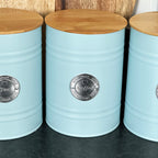 Duck Egg Blue Tea Coffee Sugar Canisters