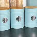 Duck Egg Blue Tea Coffee Sugar Canisters