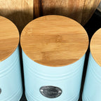 Duck Egg Blue Tea Coffee Sugar Canisters