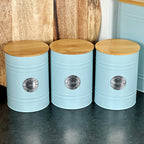 Duck Egg Blue Tea Coffee Sugar Canisters
