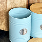 Duck Egg Blue Tea Coffee Sugar Canisters