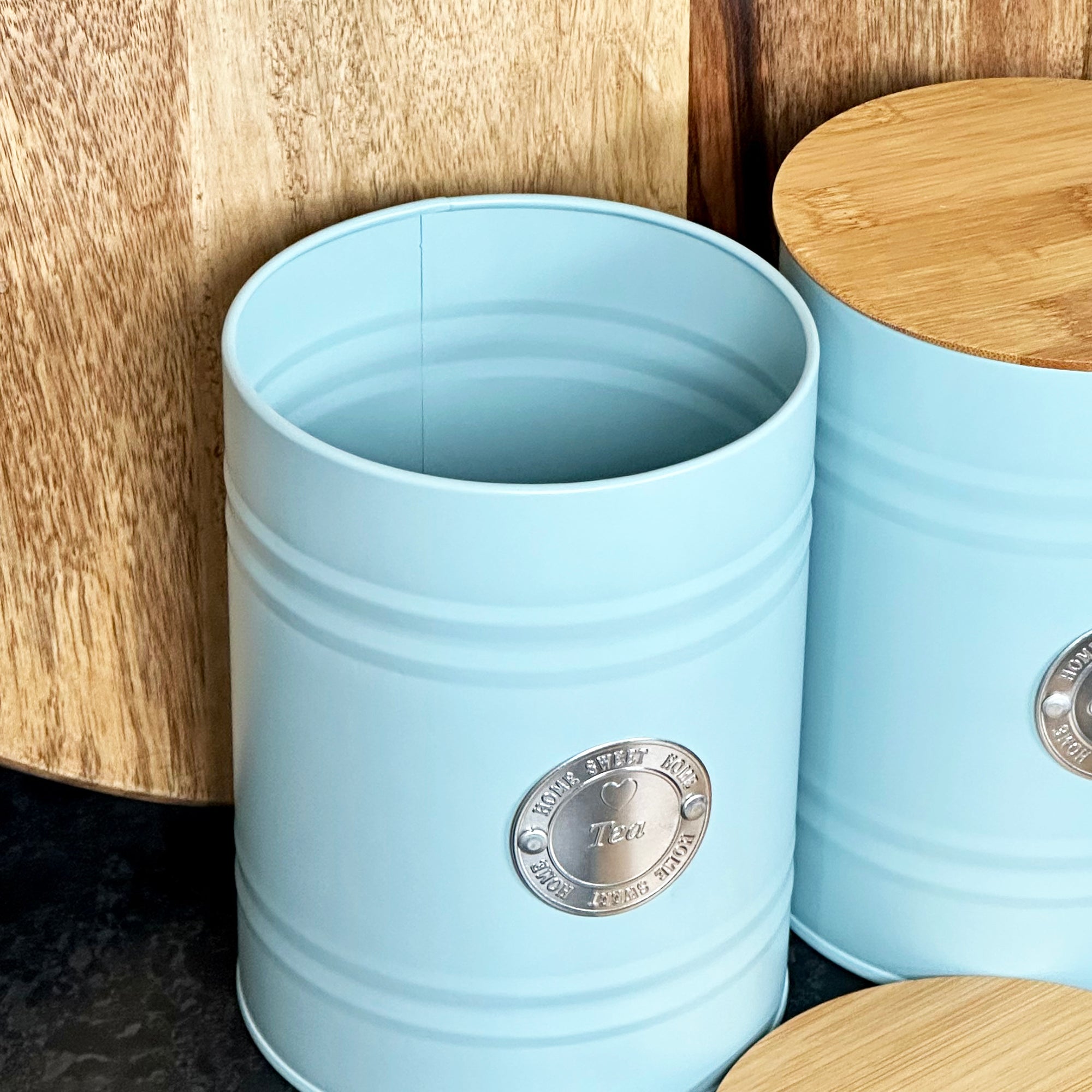 Duck Egg Blue Tea Coffee Sugar Canisters