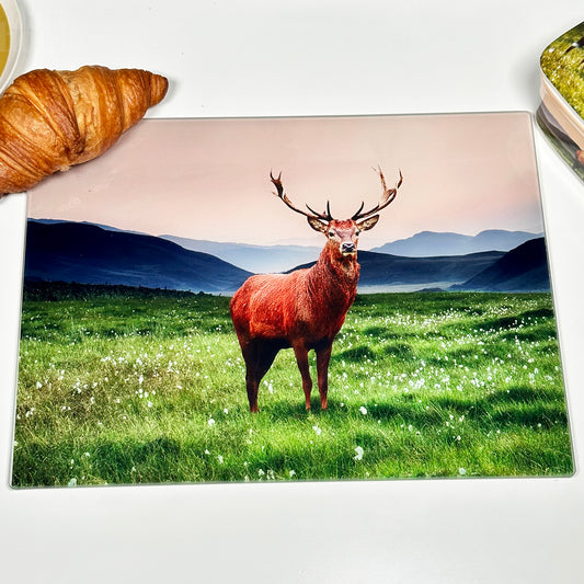 Stag Toughened Glass Chopping Board