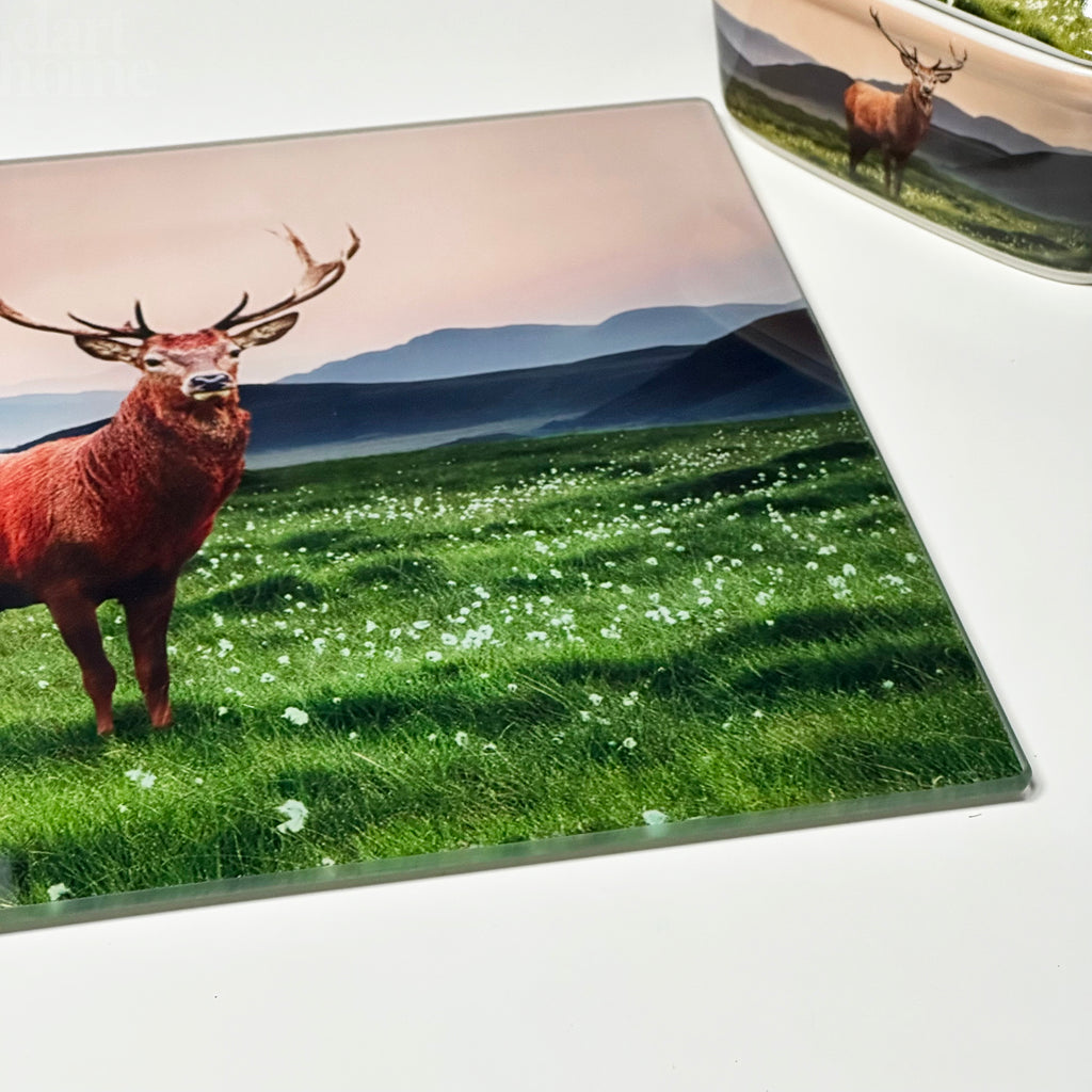 Stag Toughened Glass Chopping Board