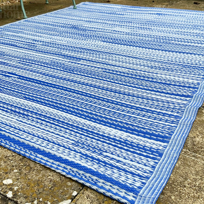 Blau gemischter Outdoor-Teppich