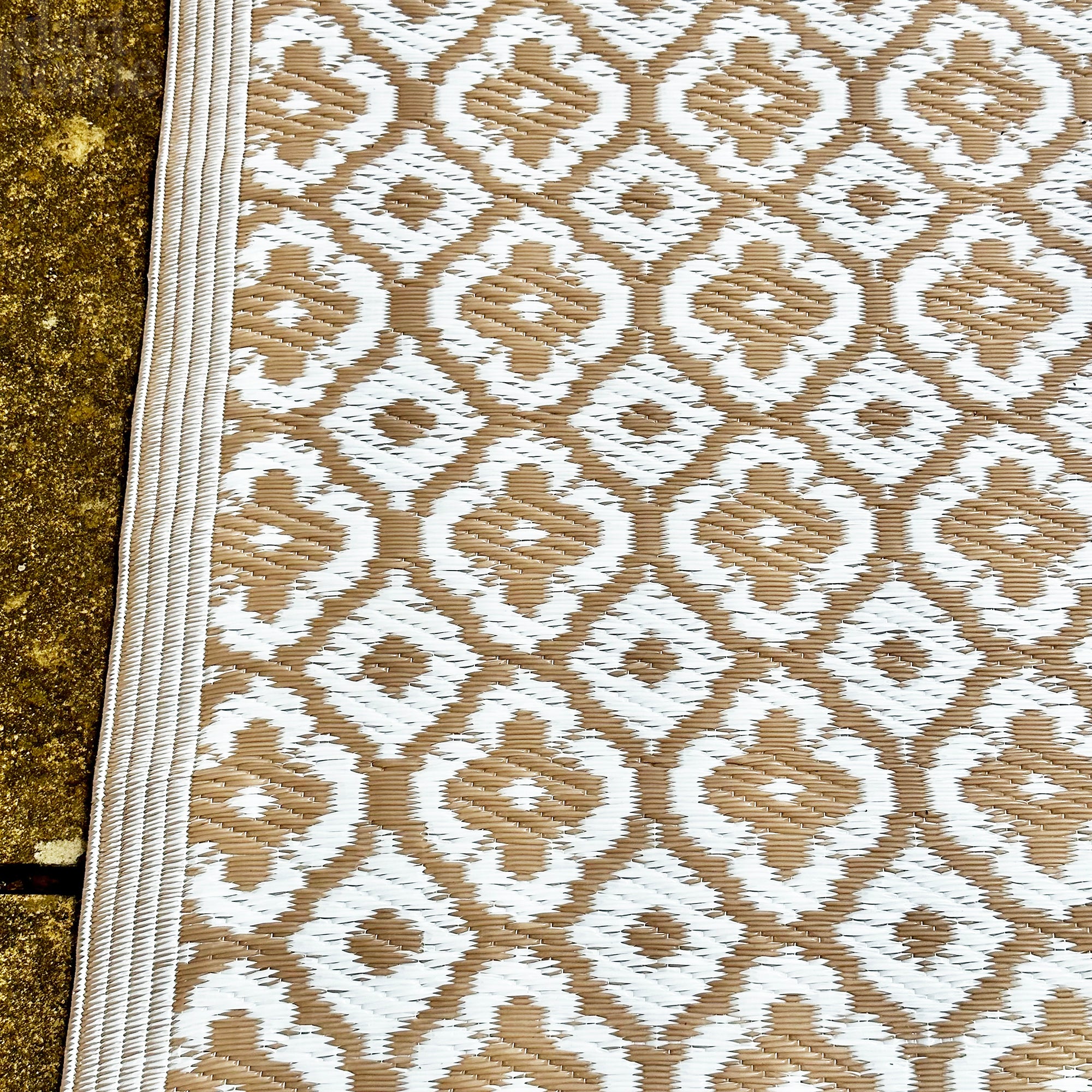 Marokkanischer Outdoor-Teppich in Taupe