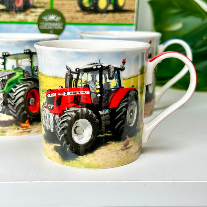 Set Of 4 Tractor Mugs Giftboxed 300ml