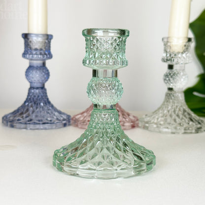 Set Of 4 Paisley Candlestick Holders