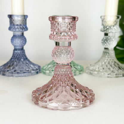 Set Of 4 Paisley Candlestick Holders